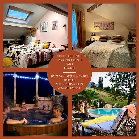 Mouxy A La Marc'Quize Chambres D'Hotes, Petit Dejeuner Compris, Avec Piscine A Debordement En Exterieur, Bain Nordique A 38 Degres En Prestation Supplement Sur Reservation Horaire Anticipee 1 Place De Parking Gratuite Sur Place מראה חיצוני תמונה
